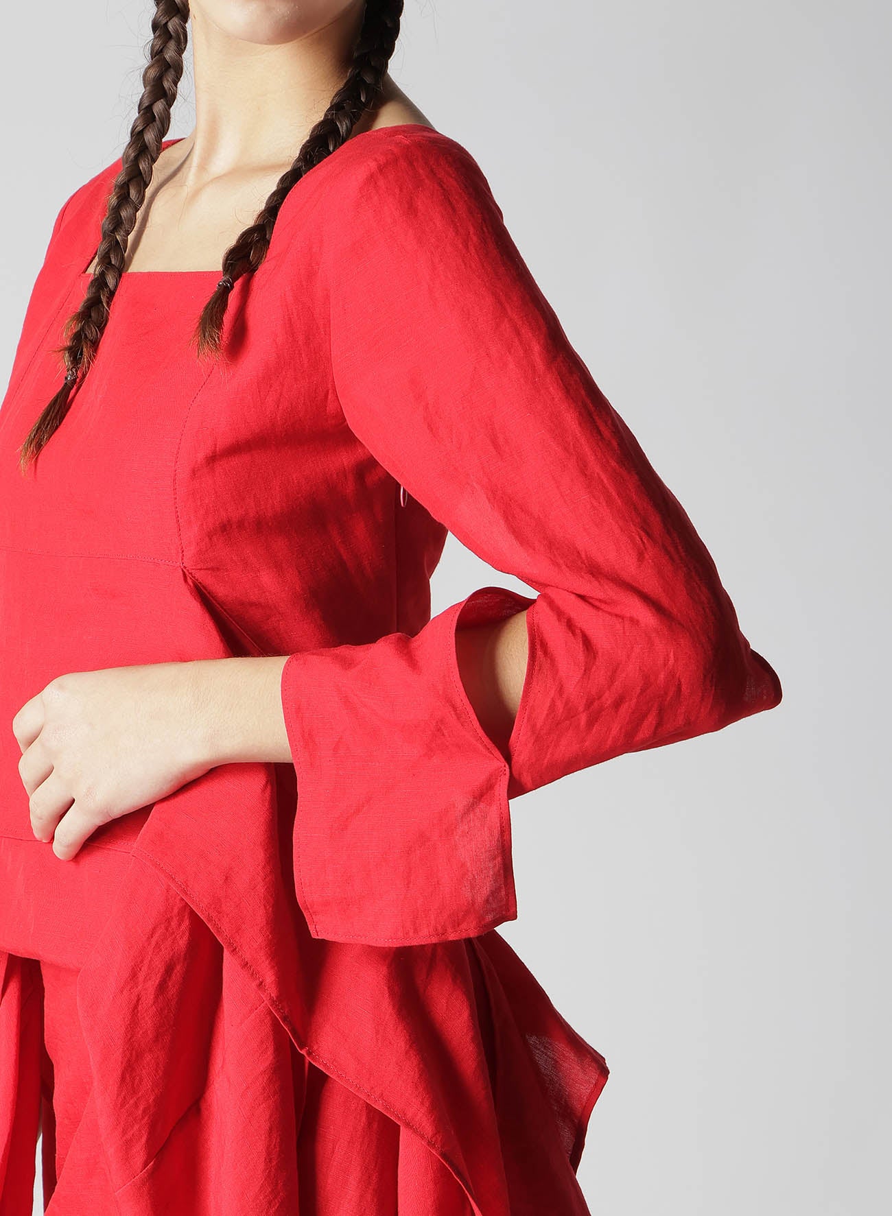 Clear Lawn Spiral Sleeve Dress - Flowy Summer Maxi Dress for Women | Perfect for Beach Vacations, Garden Parties & Boho Weddings