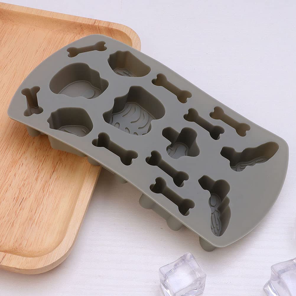 2-Pack Silicone Human Skeleton Cake Molds - Halloween Baking Molds for Cookies, Candy & Cupcakes - Reusable Skull-Shaped Biscuit Stamps - Perfect for Halloween Parties, DIY Desserts & Spooky Treats