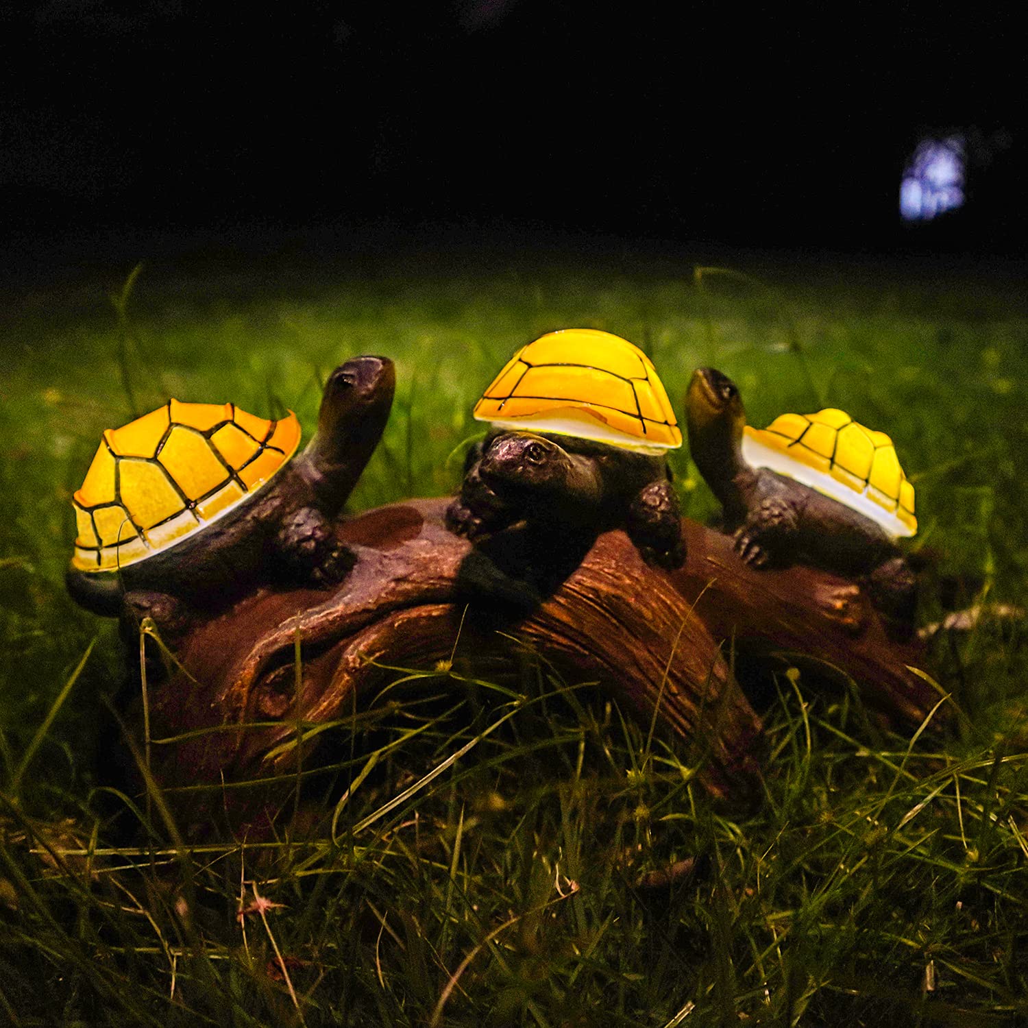 Solar Powered LED Turtle Garden Lights - Waterproof Outdoor Figurine Statues for Yard, Pathway, Walkway & Patio Decor | Perfect for Garden Landscaping, Backyard Lighting & Nighttime Ambience