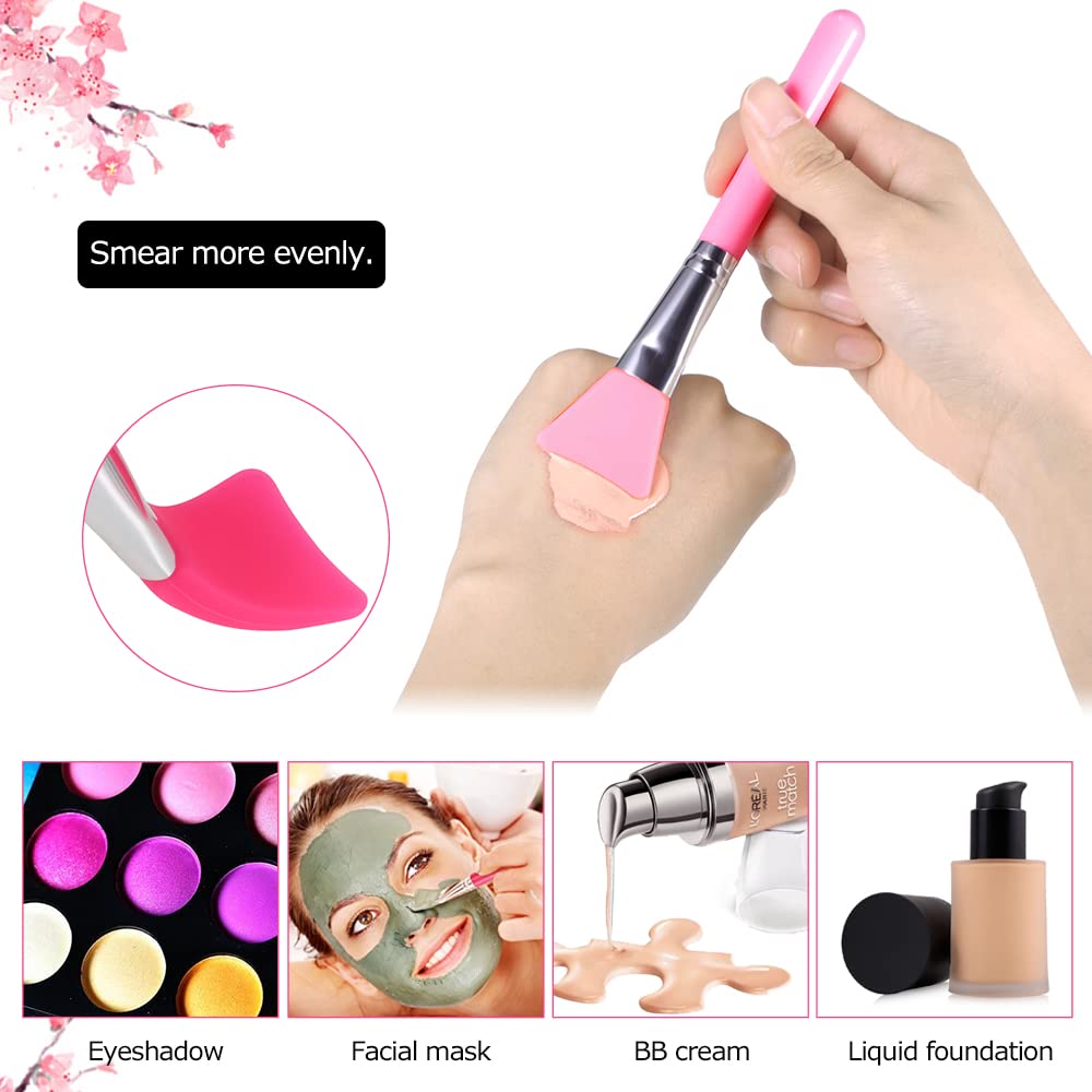 EXCLUZO 6-Piece Professional Makeup Brush Set - Foundation, Eyeshadow, Eyebrow Brushes with Ergonomic Purple Handle - Perfect for Daily Makeup, Contouring & Beauty On-The-Go