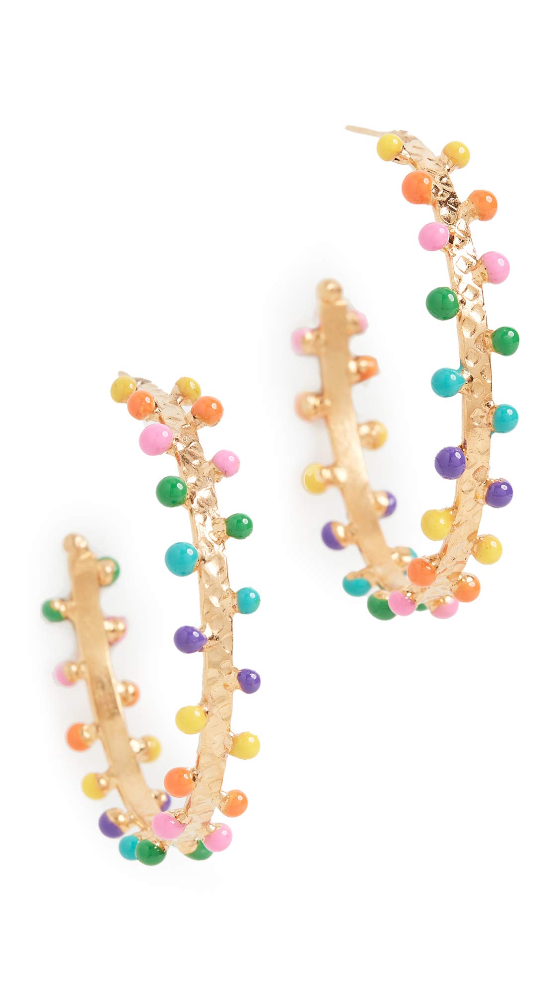 Sylvia Toledano Women's Hoop Earrings - 14K Gold Plated Dangle Hoops for Everyday Wear | Perfect for Office, Party & Casual Outfits