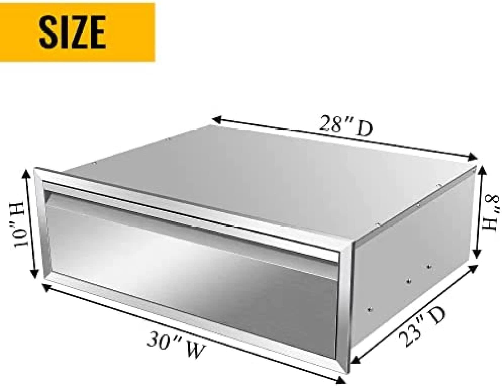 Stainless Steel Outdoor Kitchen Drawer for BBQ - 30