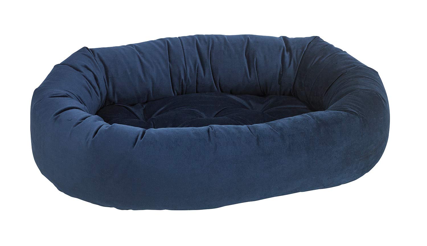 Bowsers Pet Products XS Donut Bed for Small Dogs & Cats - Soft & Cozy Navy Pet Bed - Perfect for Indoor & Outdoor Use
