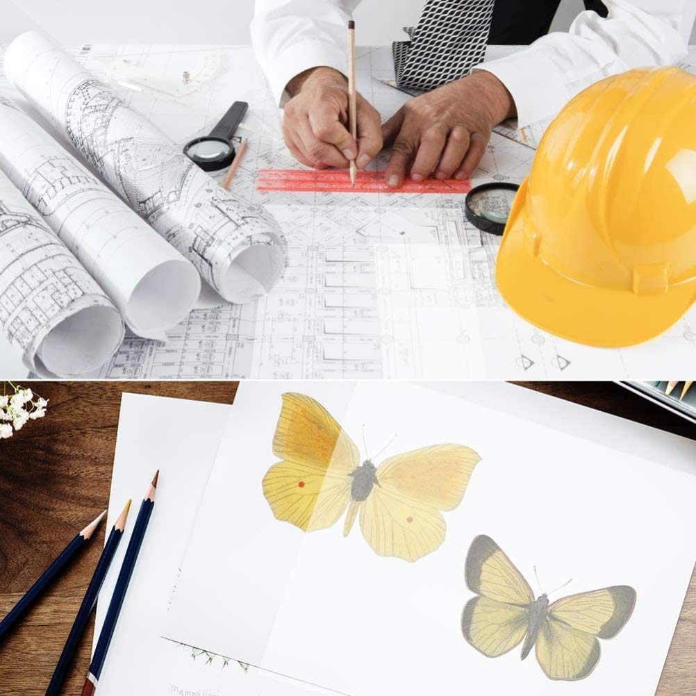 Premium A4 Tracing Paper - 50 Sheets Translucent Vellum Paper for Inkjet Printing, Sketching, Architectural Drafting & Graphic Design | Perfect for Artists, Designers & Craft Projects
