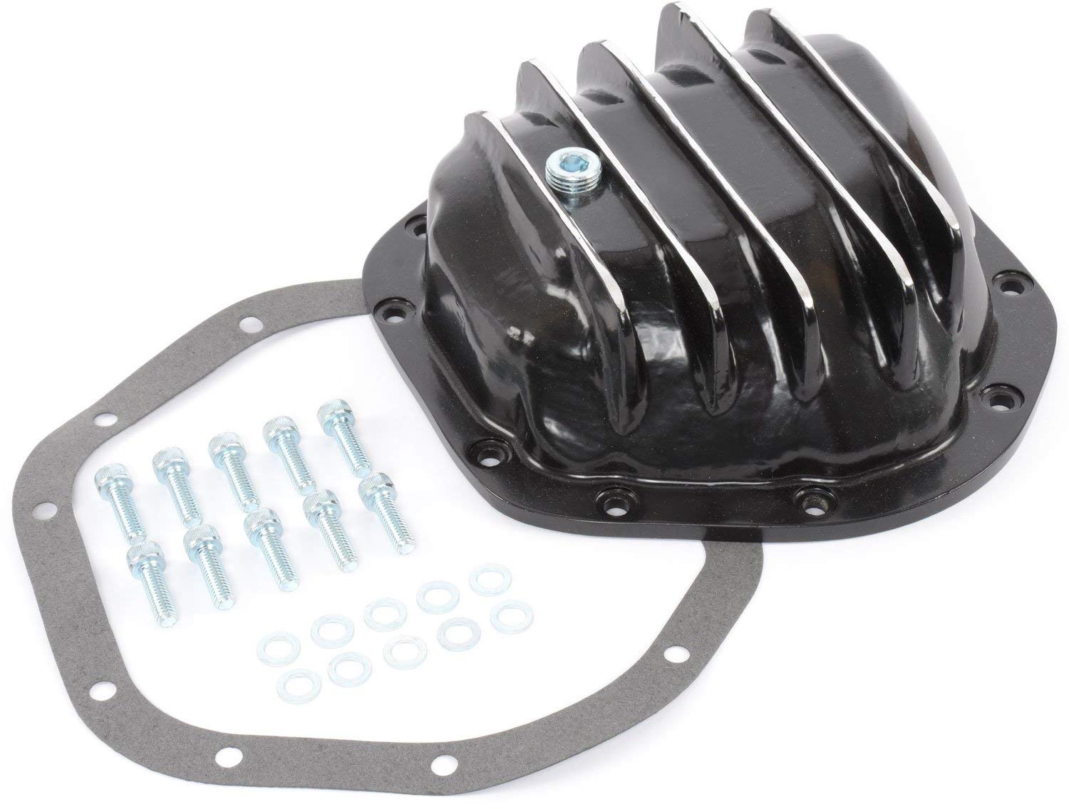 JEGS 62557 Heavy Duty Cast Aluminum Differential Cover for Dana 44 & 10-Bolt Axles - High-Performance Protection for Off-Road Trucks, Jeeps & 4x4 Vehicles