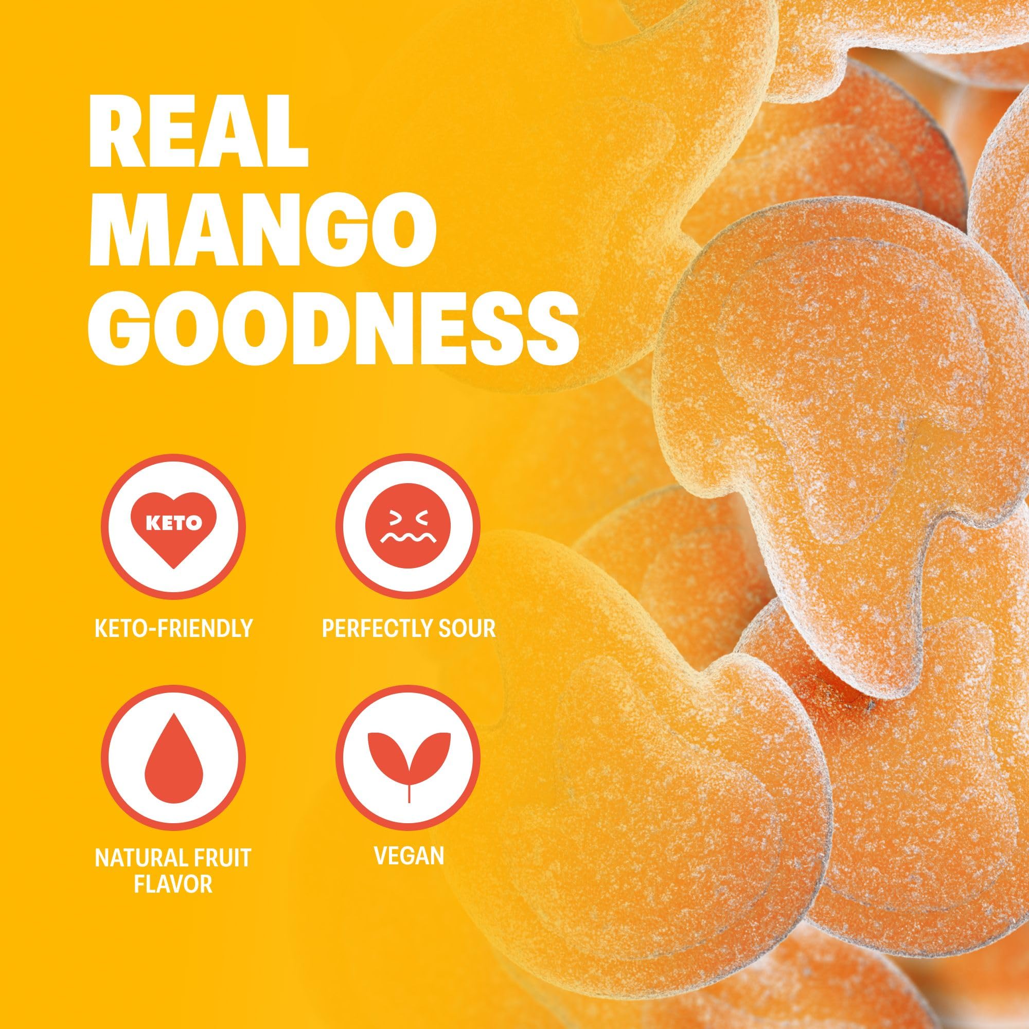 Shameless Snacks - Healthy Low Calorie Keto Gummies (6 Pack Chili Mango Fire) - Gluten Free, Low Carb Candy for Weight Loss | Perfect for Keto Diet, Office Snacking & On-the-Go Energy Boost