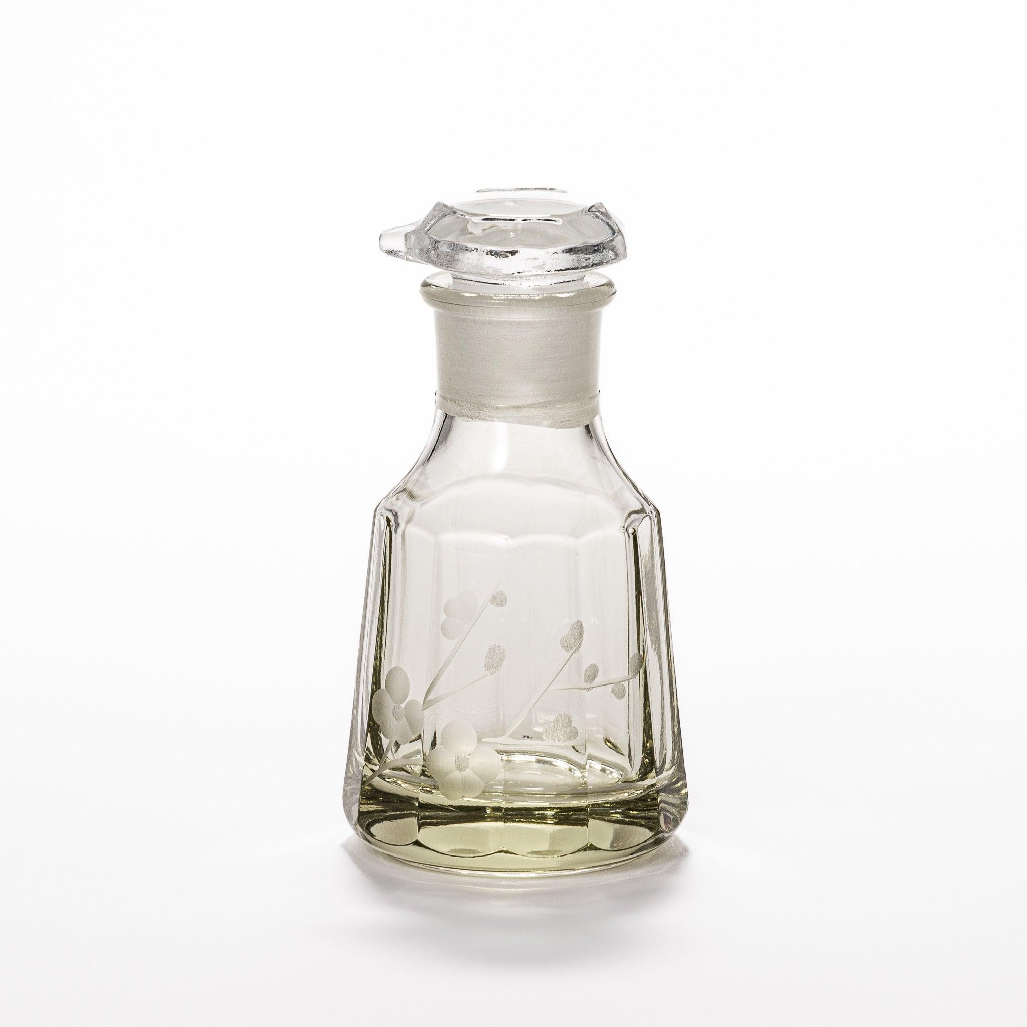 Premium Glass Soy Sauce Dispenser with Frosted Plum Design - Perfect for Sushi, Asian Cuisine & Kitchen Decor