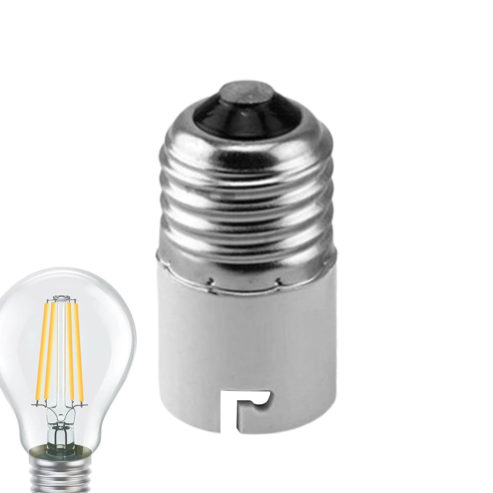 Light Socket Adapter - E26 to E27 Bulb Base Converter, Lamp Socket Changer for Antique Floor Lamps, Vintage Ceiling Lights & DIY Lighting Projects