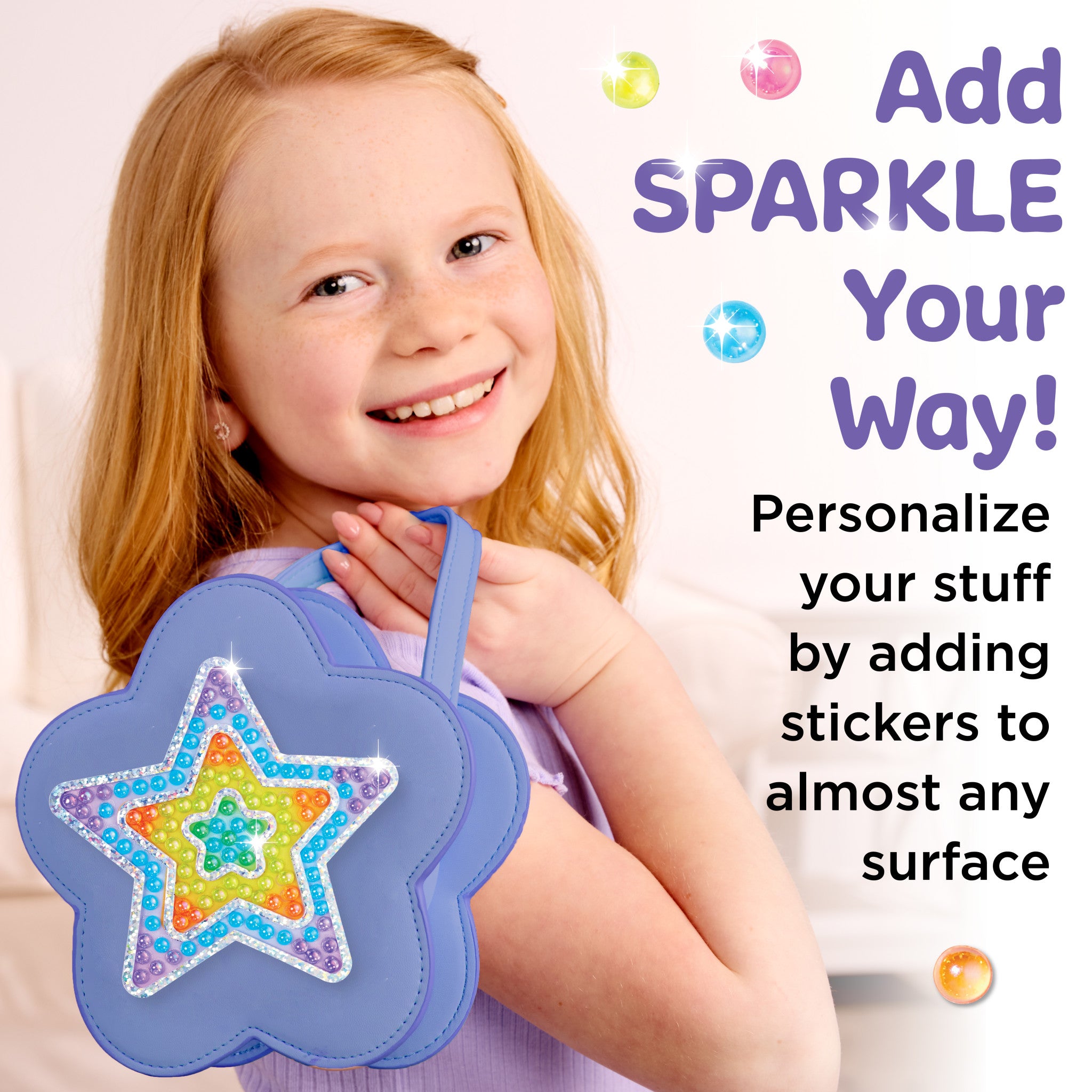 Bubble Gems™ Super Sticker Stars - 500+ Colorful Shiny Star Stickers for Kids, DIY Crafts, Scrapbooking, and School Projects - #6473000