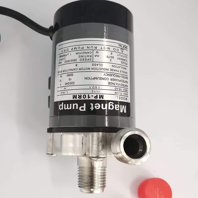 Submersible Magnetic Sump 110V High Pressure High Temperature Sump Pump MP10RM for Water Transfer - BSPT Thread - Ideal for Basement Flooding, Pool Draining, and Industrial Liquid Transfer