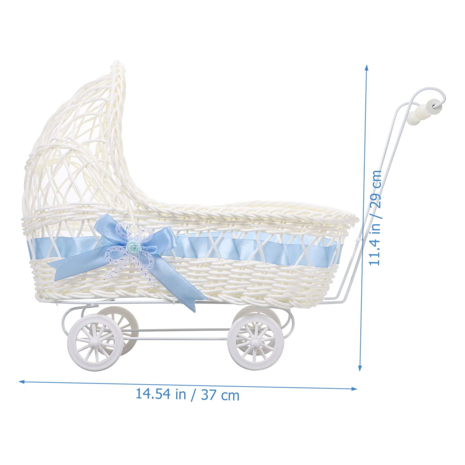 Hohopeti Woven Basket Set - 12 Pack Natural Rattan Shower Party Decorations, Wedding Flower Baskets & Party Favors for Baby Shower, Bridal Shower, Home Decor and Gift Packaging