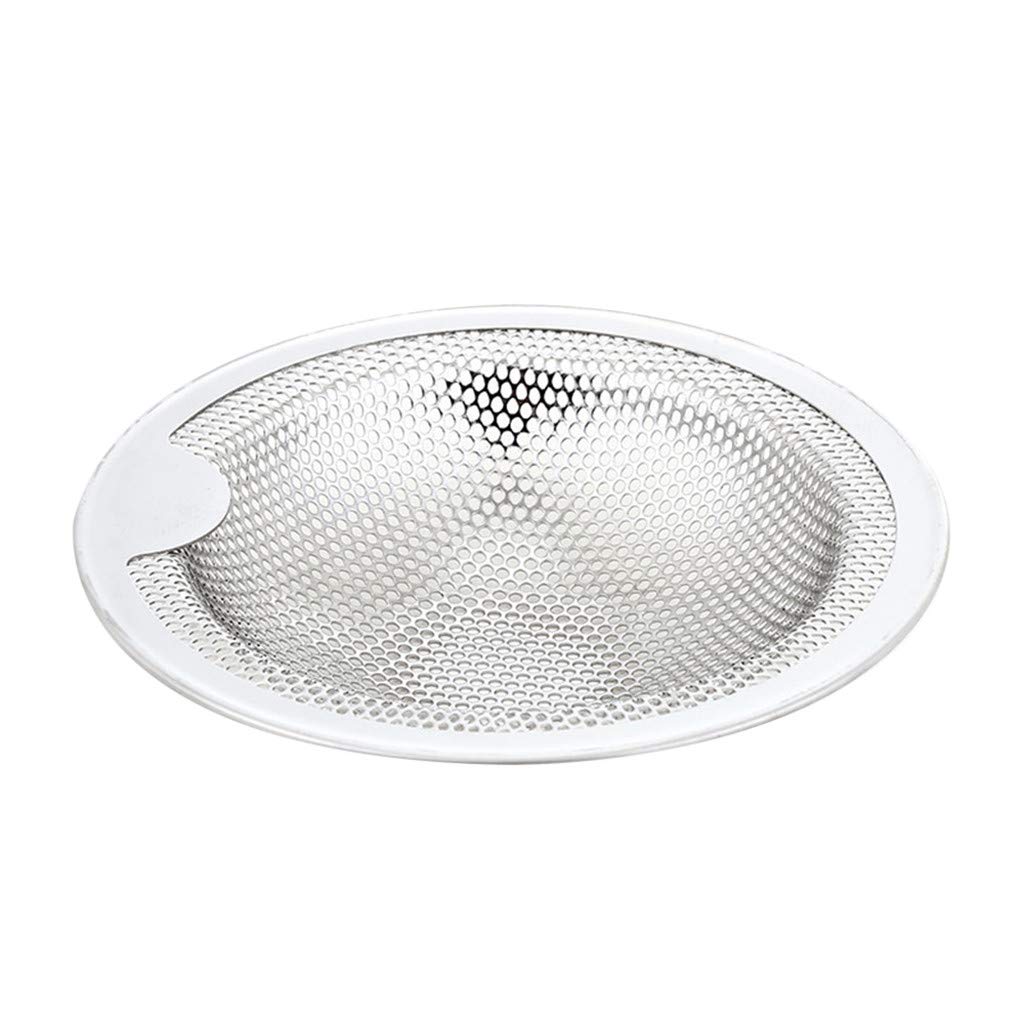 Stainless Steel Kitchen Sink Strainer - Bath Tub & Floor Drain Plug with Hair Catcher - Silver Small Size for Kitchen, Bathroom & Laundry Room - Prevents Clogs & Protects Pipes
