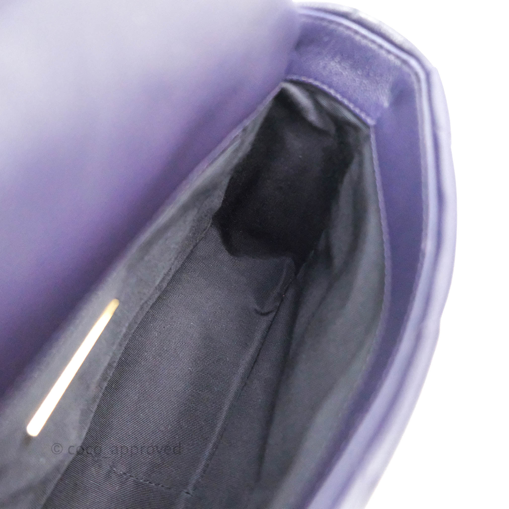 Chanel 19 Small Handbag in Dark Purple with Mixed Hardware - Luxury Crossbody Bag for Women, Perfect for Evening Events & Date Nights