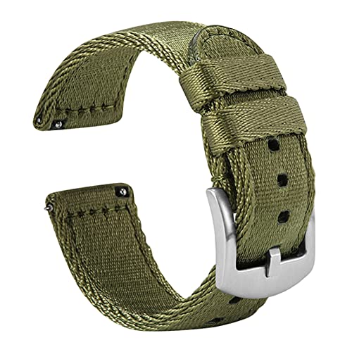 Army Green & Silver Buckle