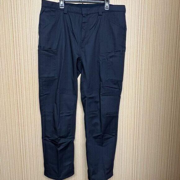 Red Kap Cargo Work Pants - Navy Blue 42x30 | Durable Uniform Pants for Construction, Landscaping & Industrial Work