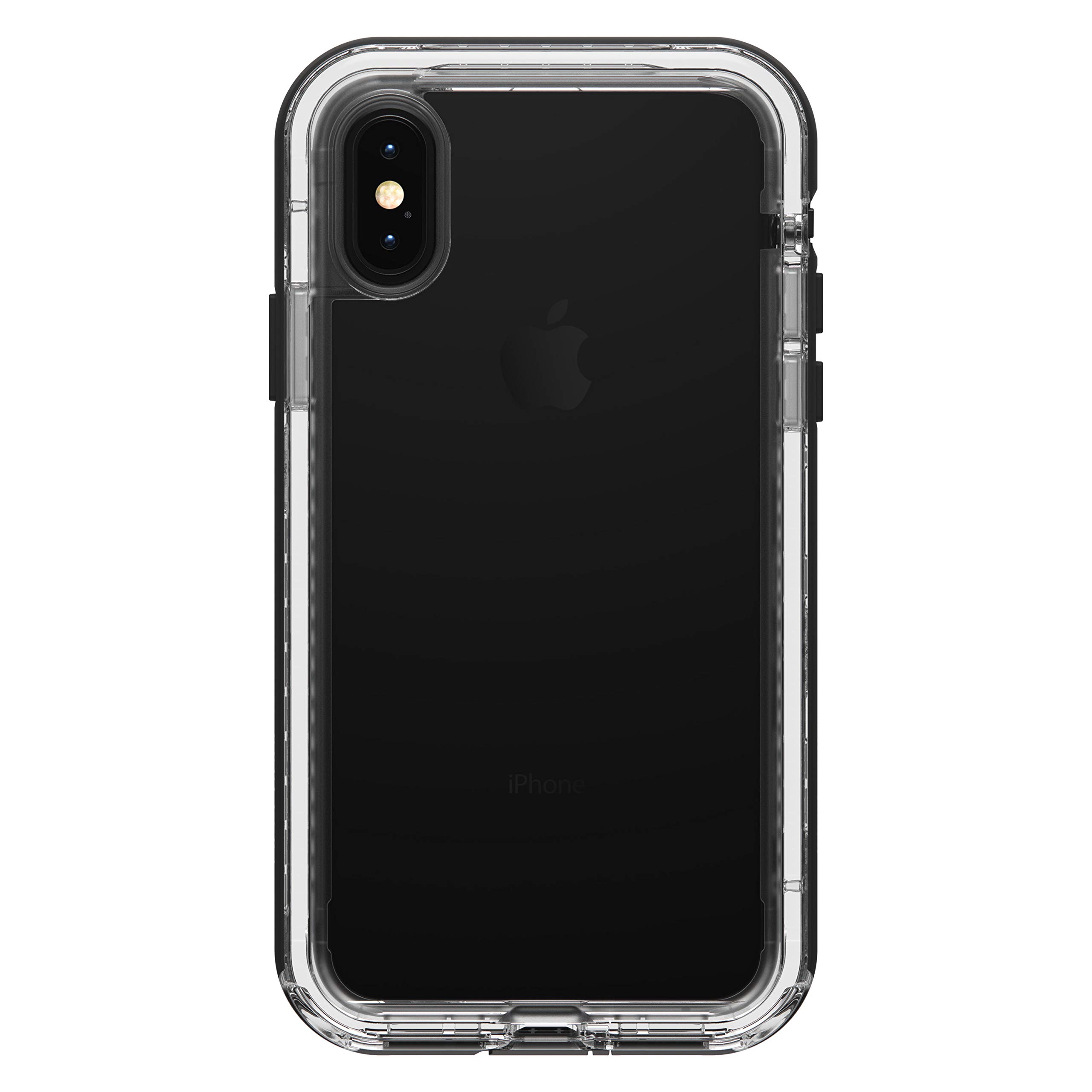 LifeProof Next Series Waterproof & Drop Proof Case for iPhone Xs & iPhone X - Slim Protective Cover with Crystal Clear Design (Black) - Perfect for Outdoor Adventures, Swimming & Extreme Sports