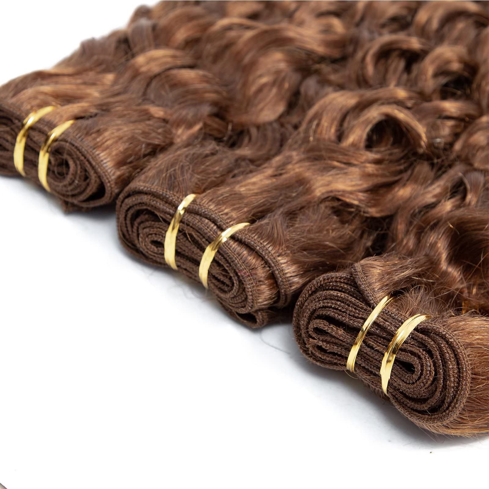FEEL ME 8A Mink Brazilian Water Wave Human Hair Bundles - 3 Bundles 30