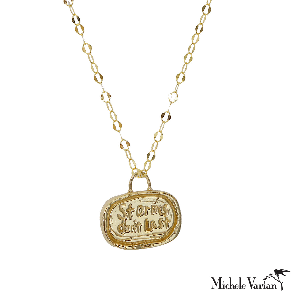Handmade Brass Storms Necklace for Women - Boho Chic Jewelry for Everyday Wear, Gifts & Layering