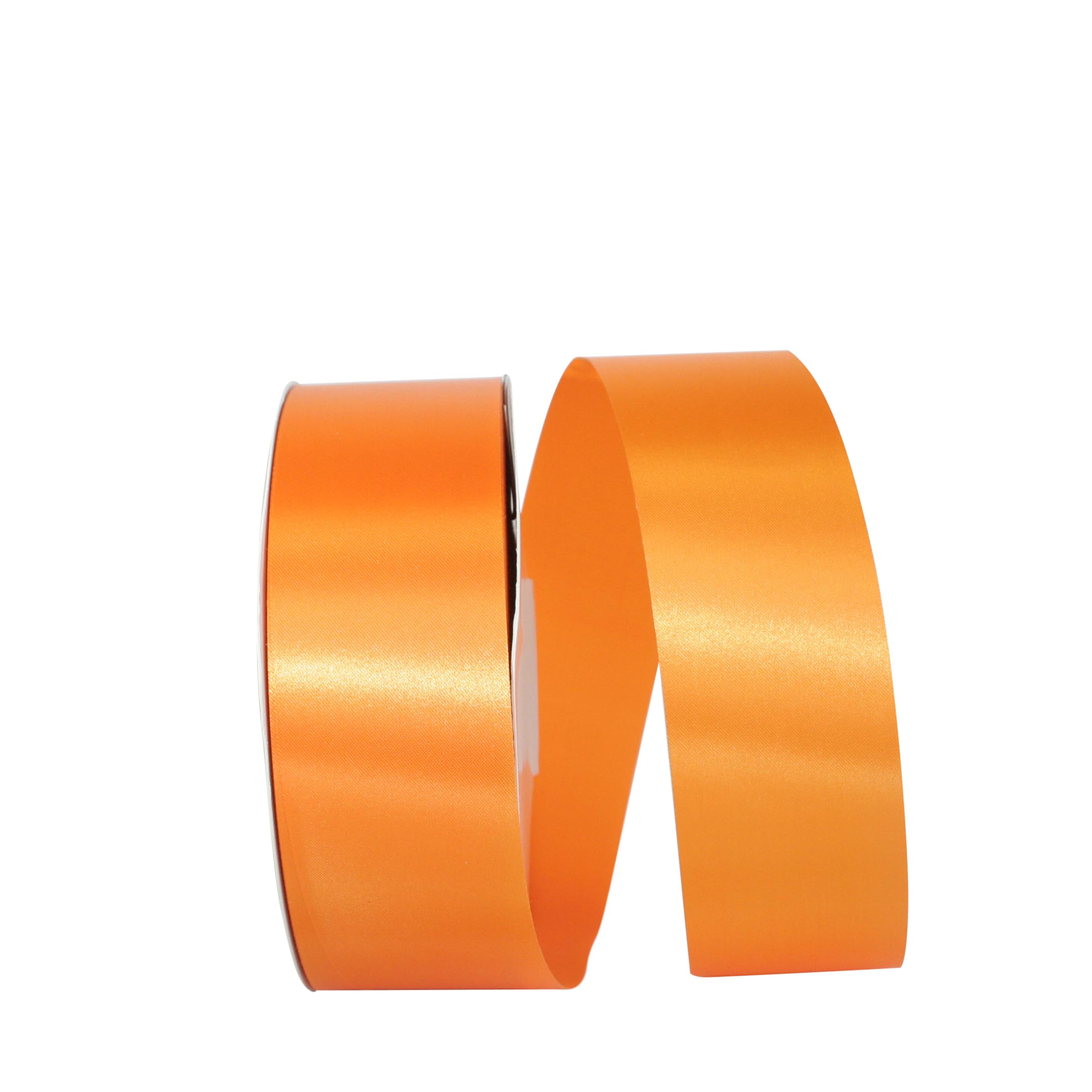 Reliant Ribbon Satin Supreme Ribbon - 1-7/8 Inch x 100 Yards, Tangerine Orange - Perfect for Gift Wrapping, Crafts, Wedding Decorations & DIY Projects