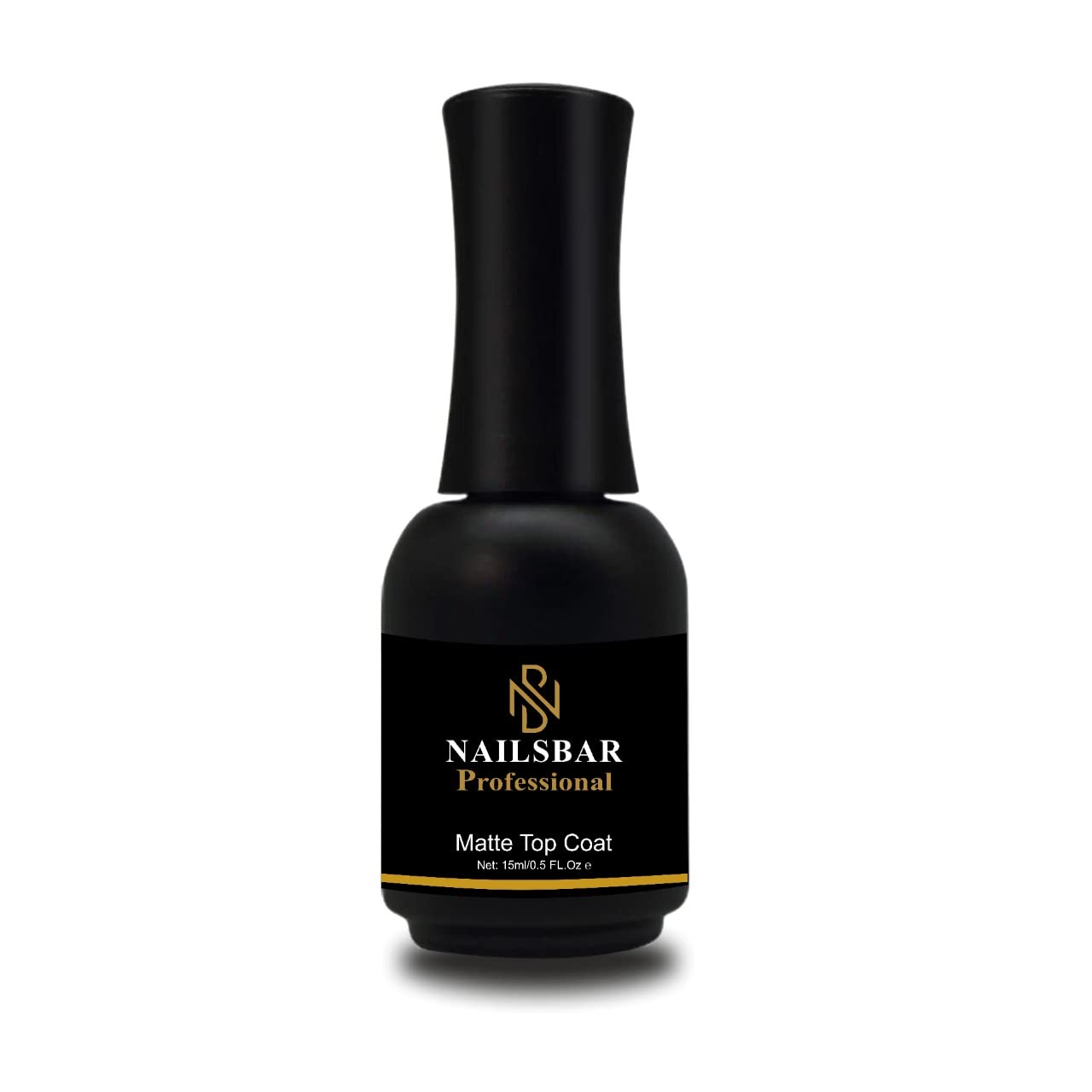 NAILSBAR Professional Matte Top Coat - Soak Off Gel Polish for UV/LED Nail Art, 15ml Long-Lasting Varnish Sealer (Requires UV/LED Lamp to Cure) - Perfect for Salon & Home Manicures