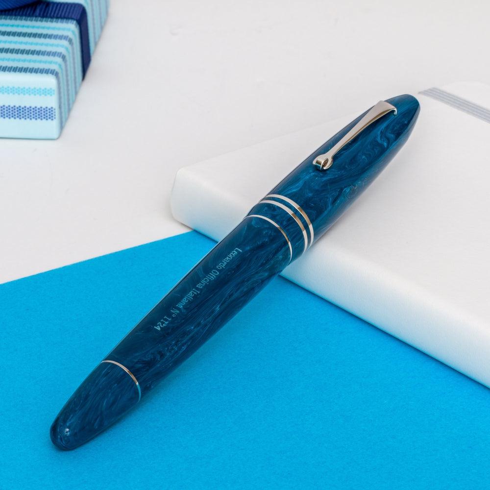 Leonardo Fountain Pen Furore Grande - Premium Stainless Steel Luxury Writing Instrument for Professionals & Collectors | Perfect for Business Signatures, Journaling & Gift Giving