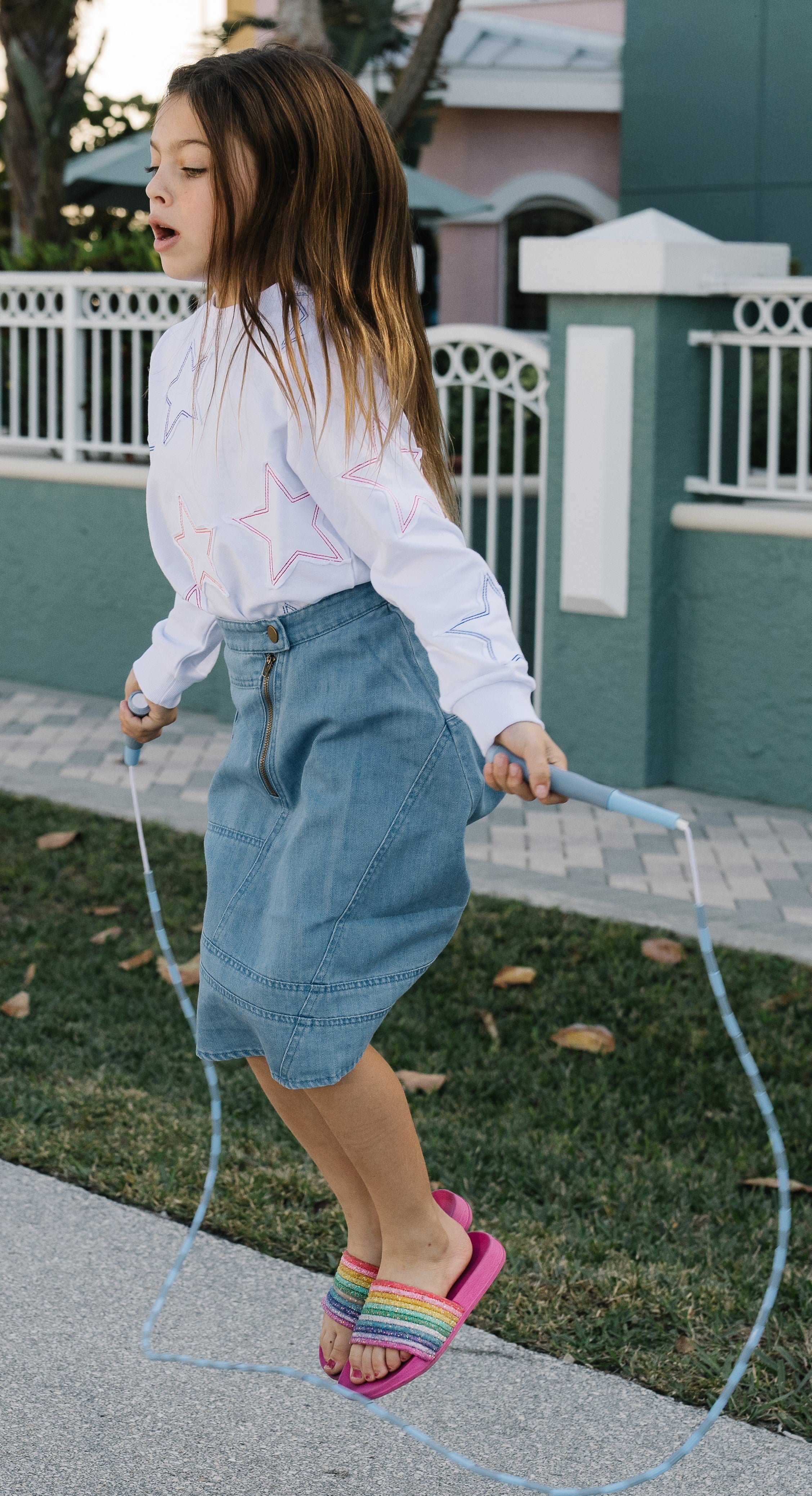 Stylish Kai Denim Skirt by Froo - Women's High Waisted A-Line Skirt for Casual Outfits & Summer Fashion