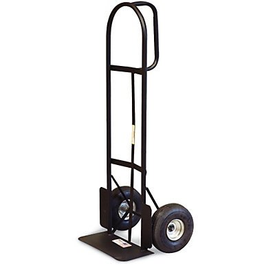Milwaukee 30029 D-Handle Hand Truck with 18-Inch Steel Toe Plate & Air-Filled Tires - Heavy Duty Moving Cart for Warehouse, Construction & Home Use