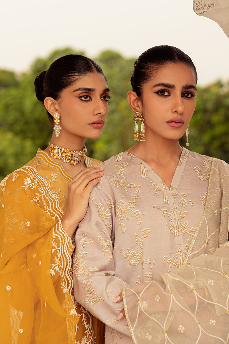 Lilac Mist 2-Piece Set (Shirt & Dupatta) - Elegant Ethnic Outfit for Women, Perfect for Weddings, Parties & Festive Occasions