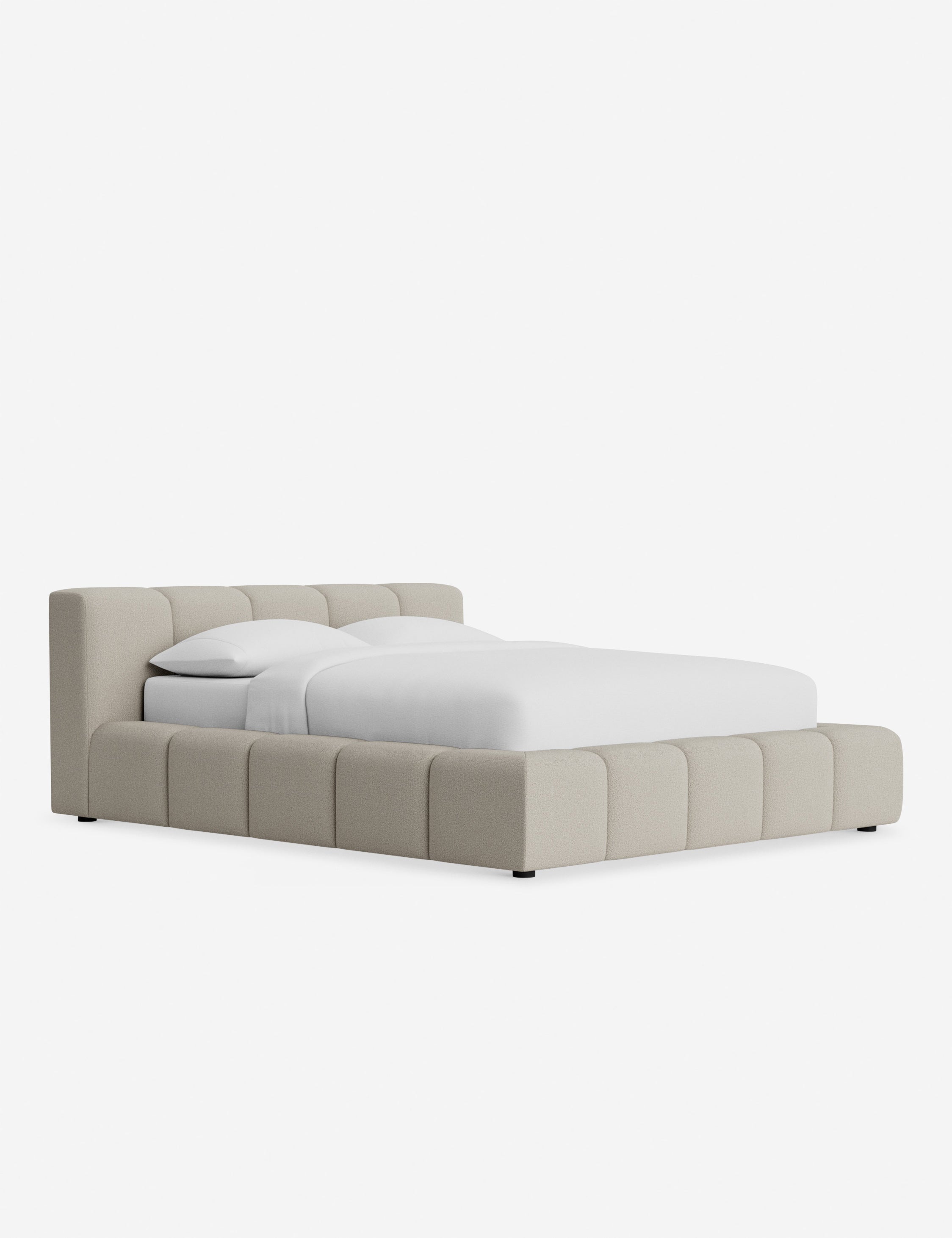 Cambry Platform Bed Frame - Modern Minimalist Wooden Bed with Headboard - Perfect for Bedroom, Guest Room & Small Spaces