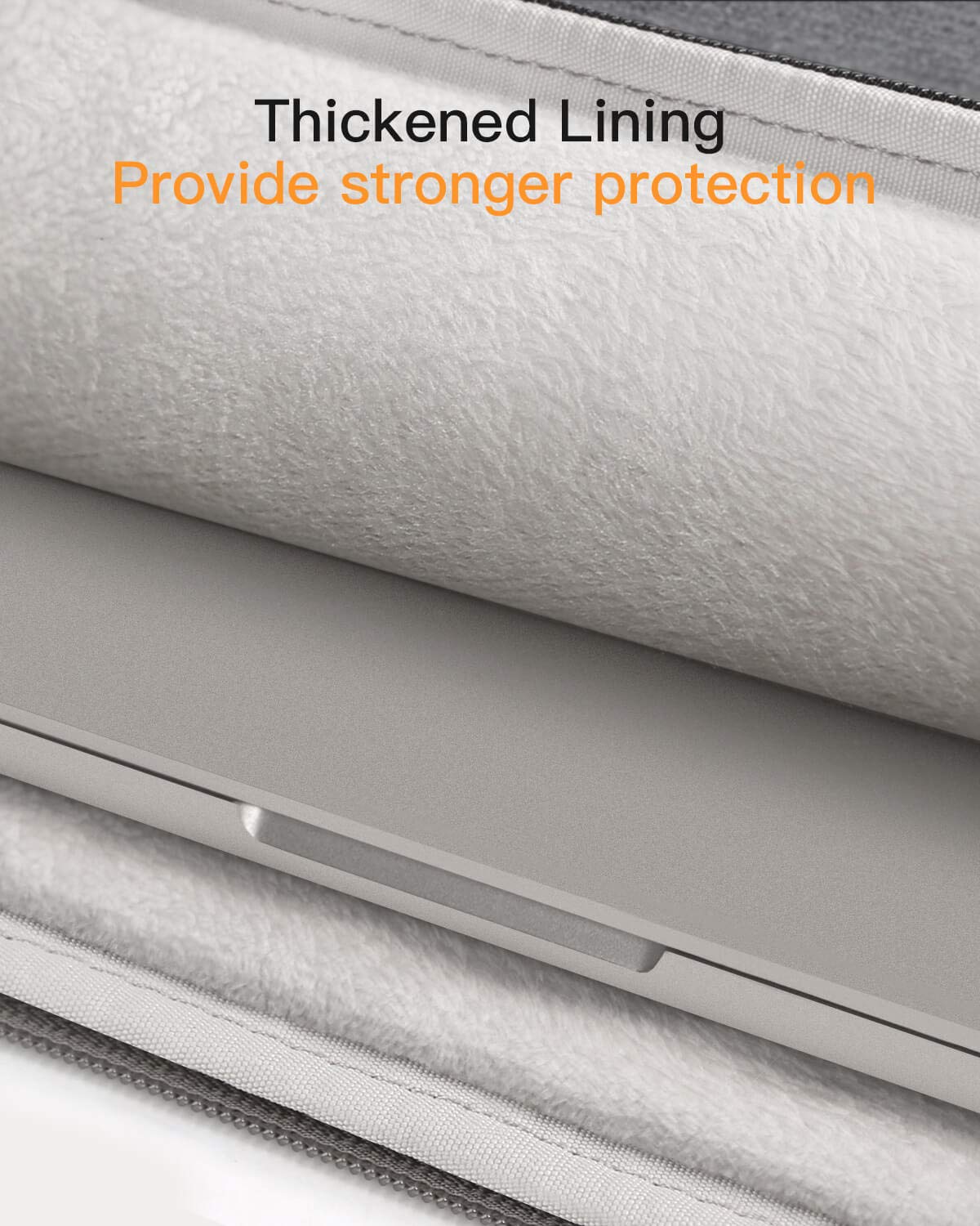 Inateck 16-Inch Laptop Sleeve Case for MacBook Pro M3/M2/M1 Pro/Max (2021-2023 Models A2991/A2780/A2485/A2141), 15-Inch MacBook Pro (2013-2015) & Dell XPS 15 - Protective Notebook Cover with Soft Padding - Perfect for Work, Travel & School - Gray