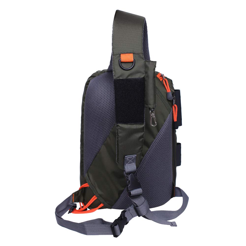 **Kylebooker Fly Fishing Sling Pack - Waterproof Shoulder Bag for Tackle Storage - Perfect for Fly Fishing, Hiking & Outdoor Adventures**