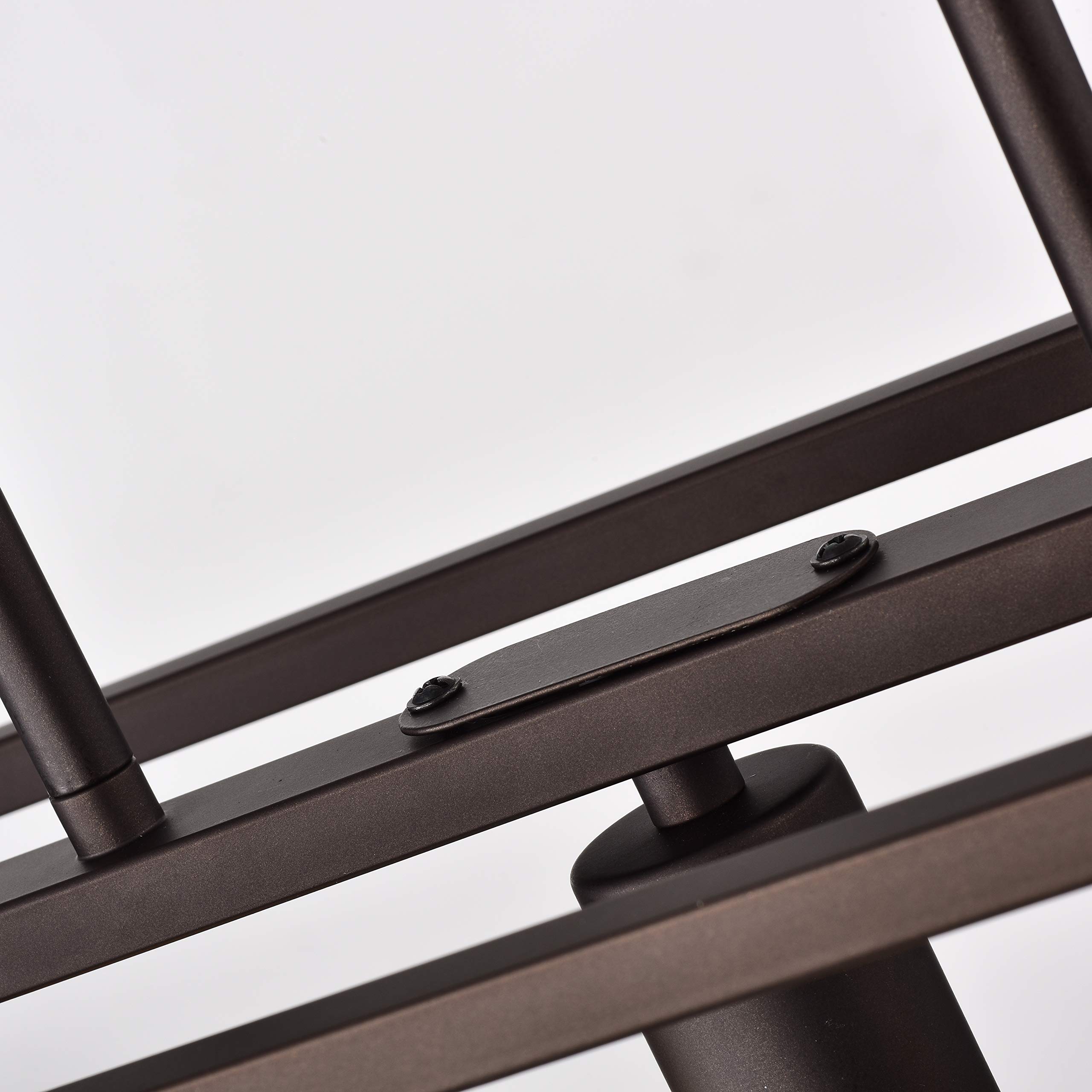 Industrial 5-Light Oil Rubbed Bronze Pendant Ceiling Fixture - 38