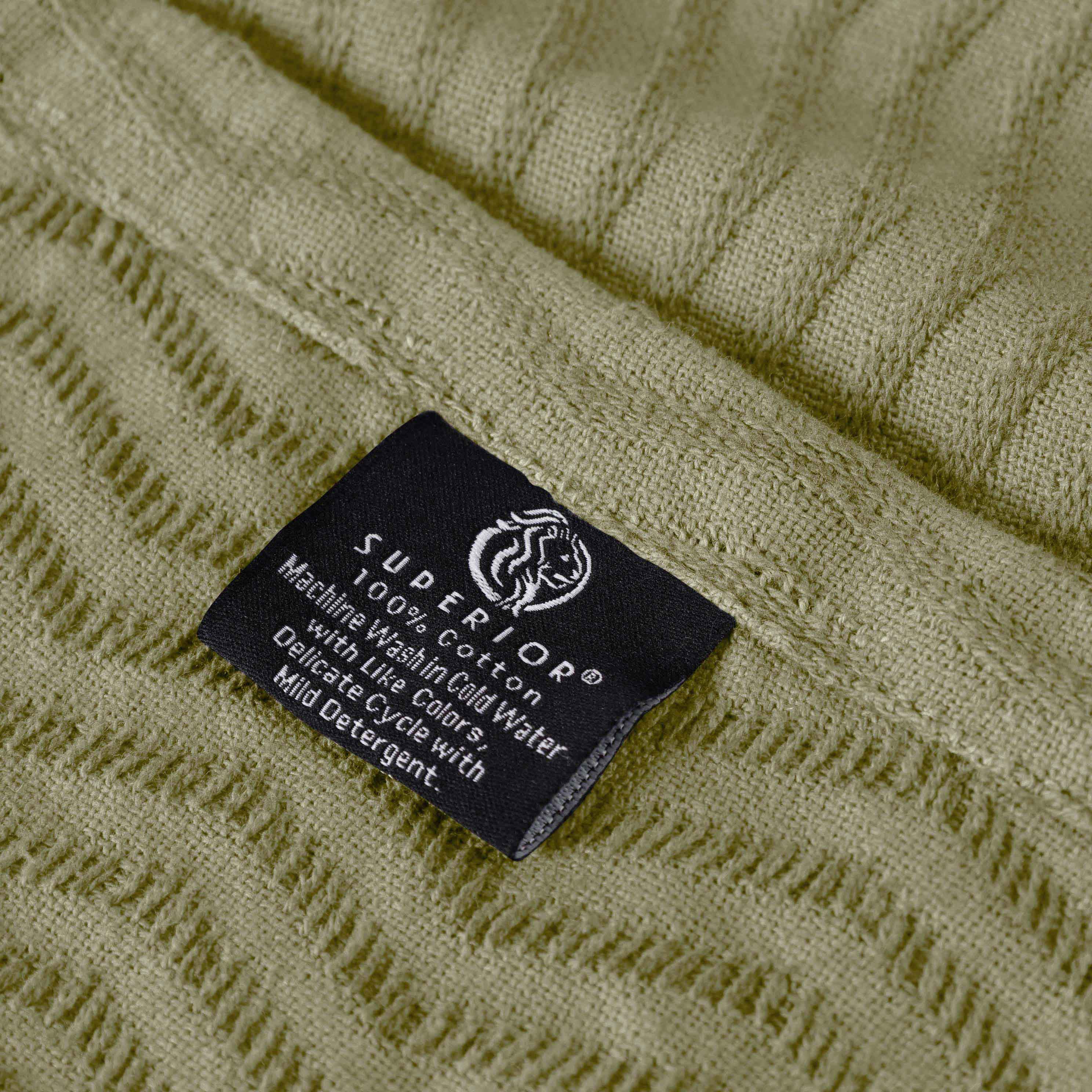 Jena Cotton Textured Chevron Lightweight Woven Blanket - Soft & Breathable Throw for Sofa, Bed & Outdoor Use - Cozy Home Decor & Picnic Essential
