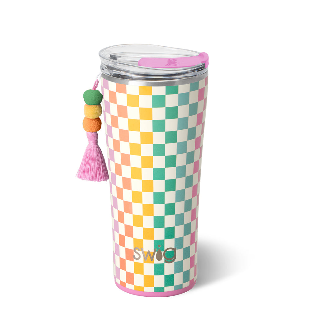 Check Mate 22oz Tumbler - Insulated Stainless Steel Travel Mug for Hot & Cold Drinks - Perfect for Coffee, Tea, and Water on the Go