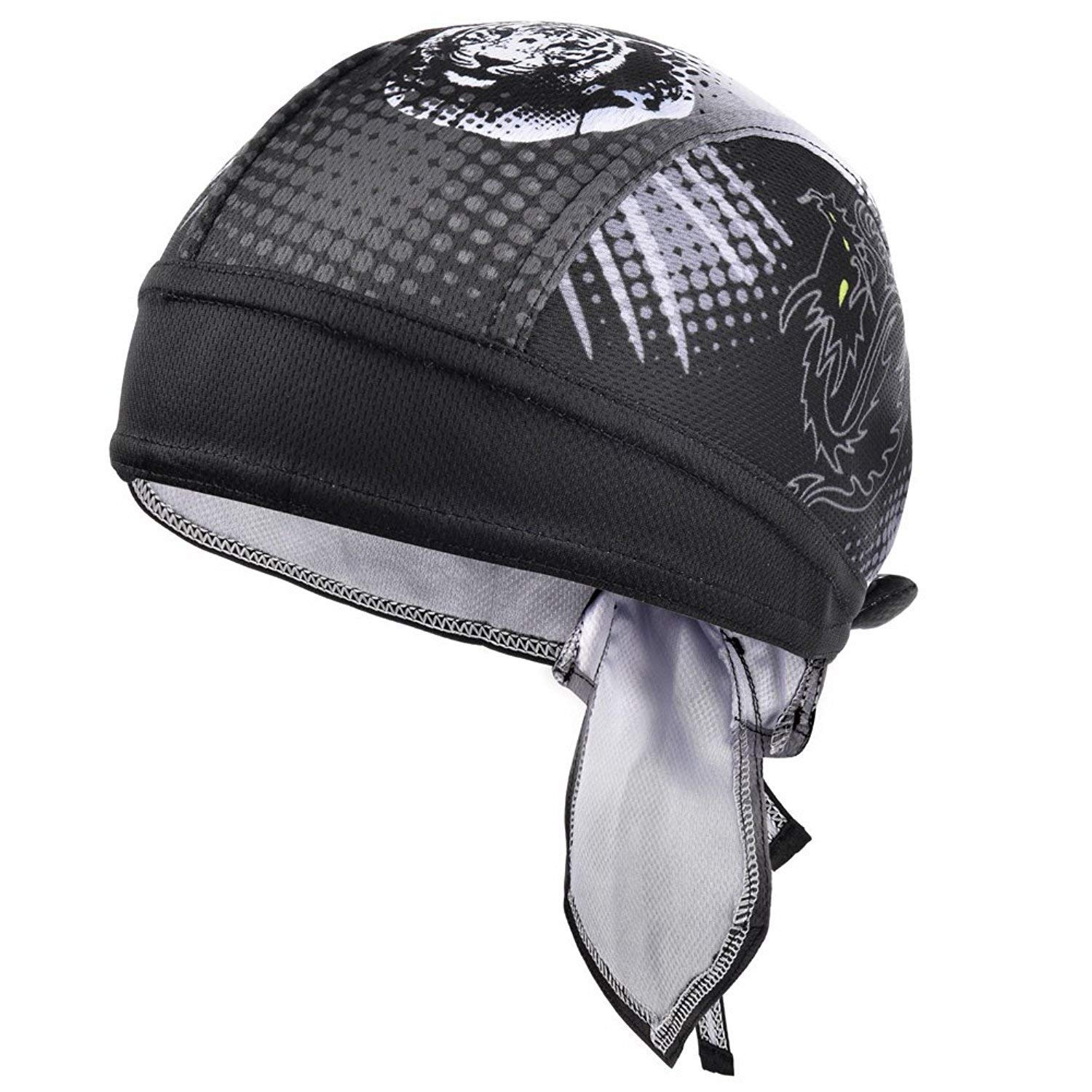 Cooling Sweat-Wicking Skull Cap & Beanie - Moisture-Wicking Head Wrap for Cycling, Running & Workouts - Helmet Liner for Sports & Outdoor Activities