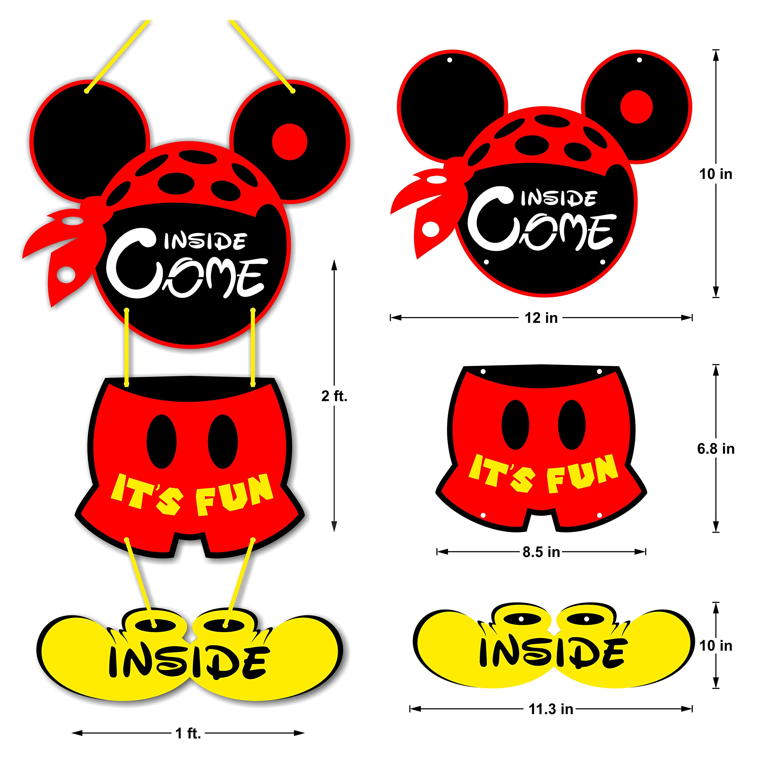 Seyal® Mini Mouse Door Hanger - Cute Animal Themed Door Sign for Kids Room, Bedroom, or Office Decor - Perfect for Birthdays, Holidays, and Gifts