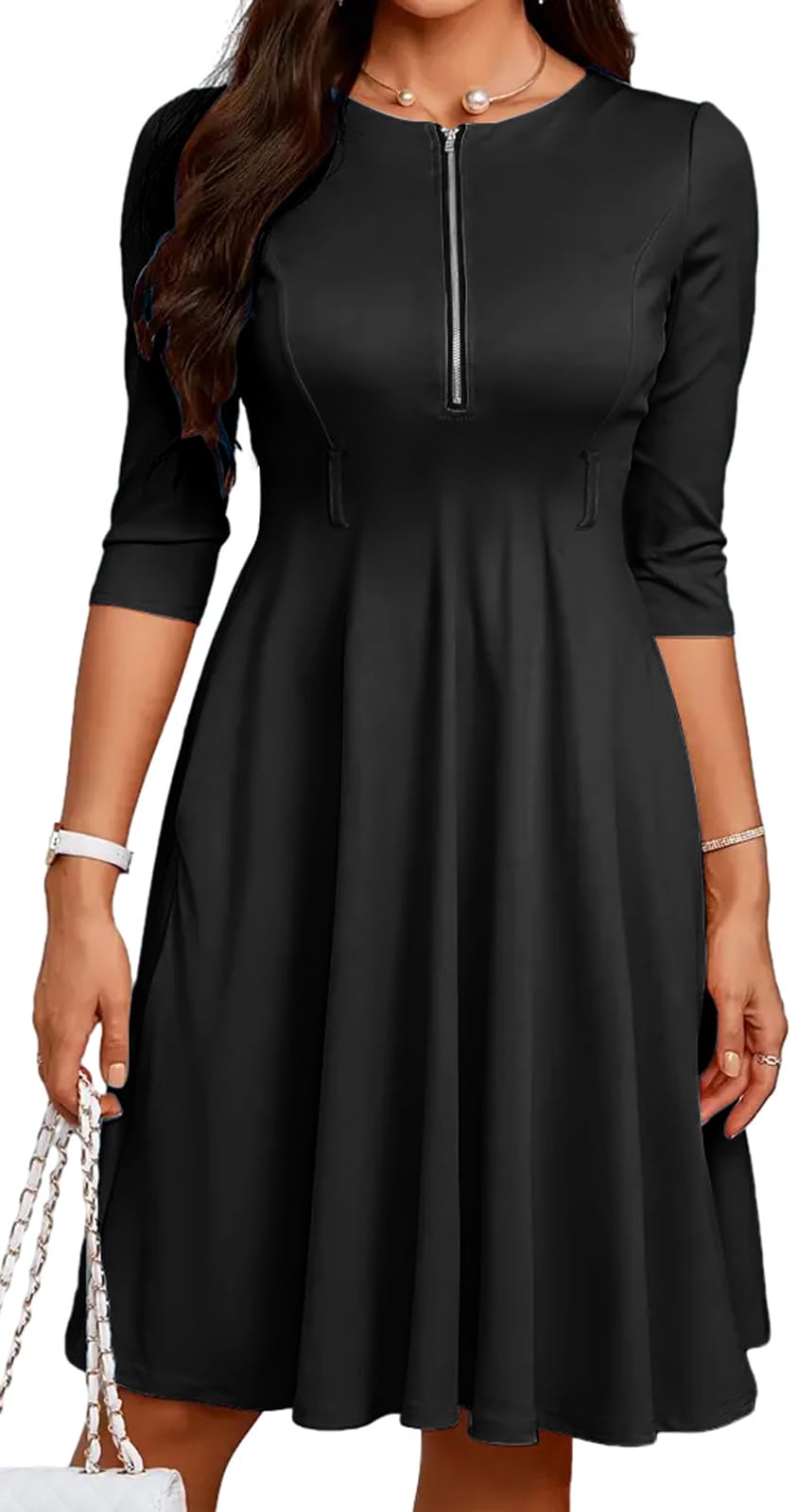 Sexy A-Line Flowy Long Midi Dress for Women - Perfect for Summer Parties, Beach Vacations & Date Nights