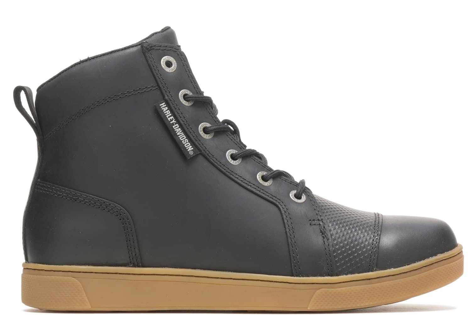 Harley-Davidson Men's Breman Black & Brown Motorcycle Sneaker Boots - D96260/61 - Stylish & Comfortable Riding Shoes for Cruisers & Daily Wear