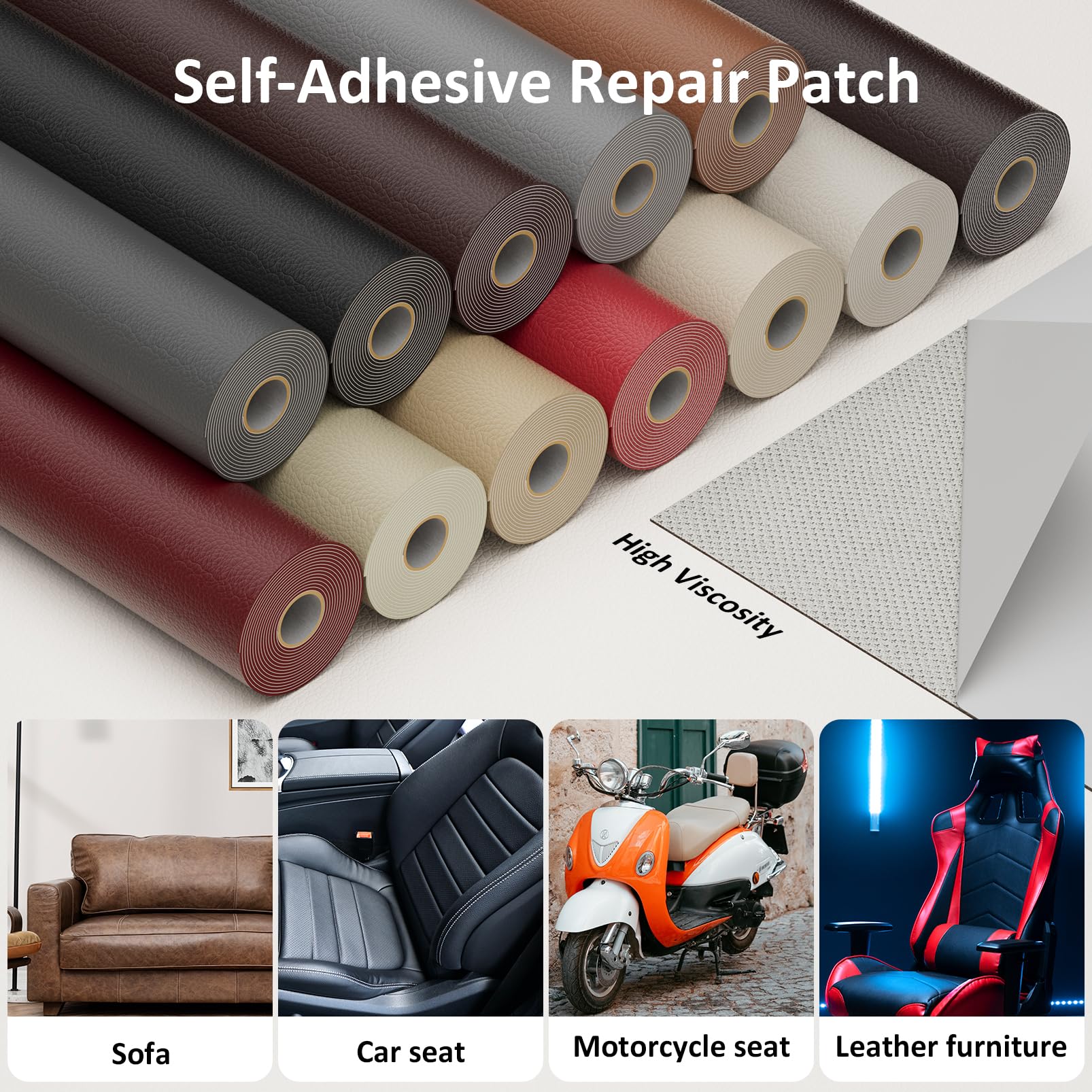 Premium Self-Adhesive Leather Repair Patch Kit (5.9