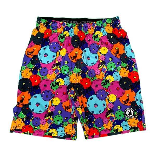 Men's Neon Motley Pickleball Shorts - Breathable Quick-Dry Athletic Shorts for Pickleball & Tennis | Perfect for Summer Sports & Outdoor Activities