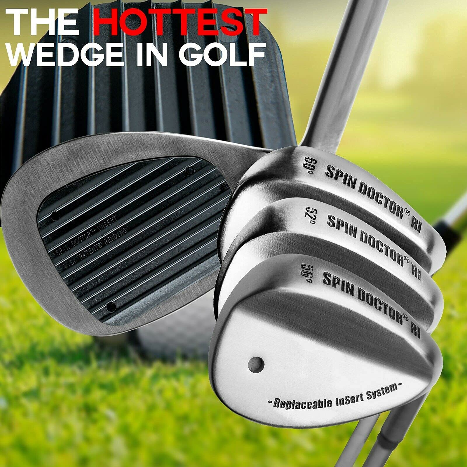 Spin Doctor RI 60 Lob Wedge - Right Hand Golf Wedge for Short Game Precision - New Pro-Level Spin Control - Perfect for Chipping, Pitching & Bunker Shots on the Course