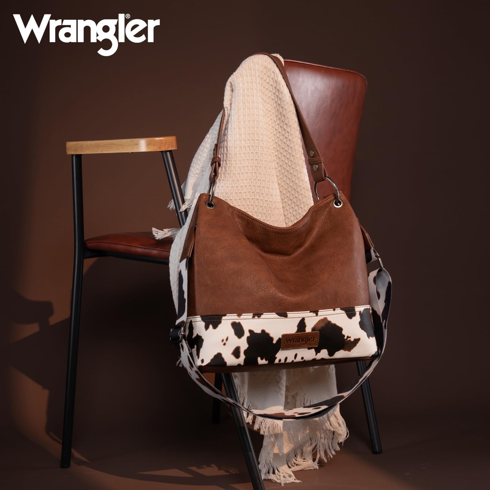 Wrangler Vegan Leather Hobo Bags for Women - Stylish Top Handle Shoulder Purses & Handbags | Perfect for Work, Travel & Everyday Use