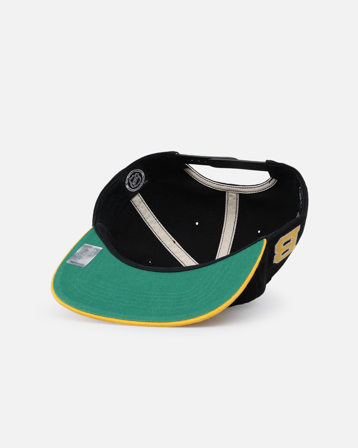 47 Brand Boston Bruins Legacy 47 Captain RL Snapback Hat - Adjustable Black Baseball Cap for Men - Perfect for Sports Fans, Game Day & Casual Wear