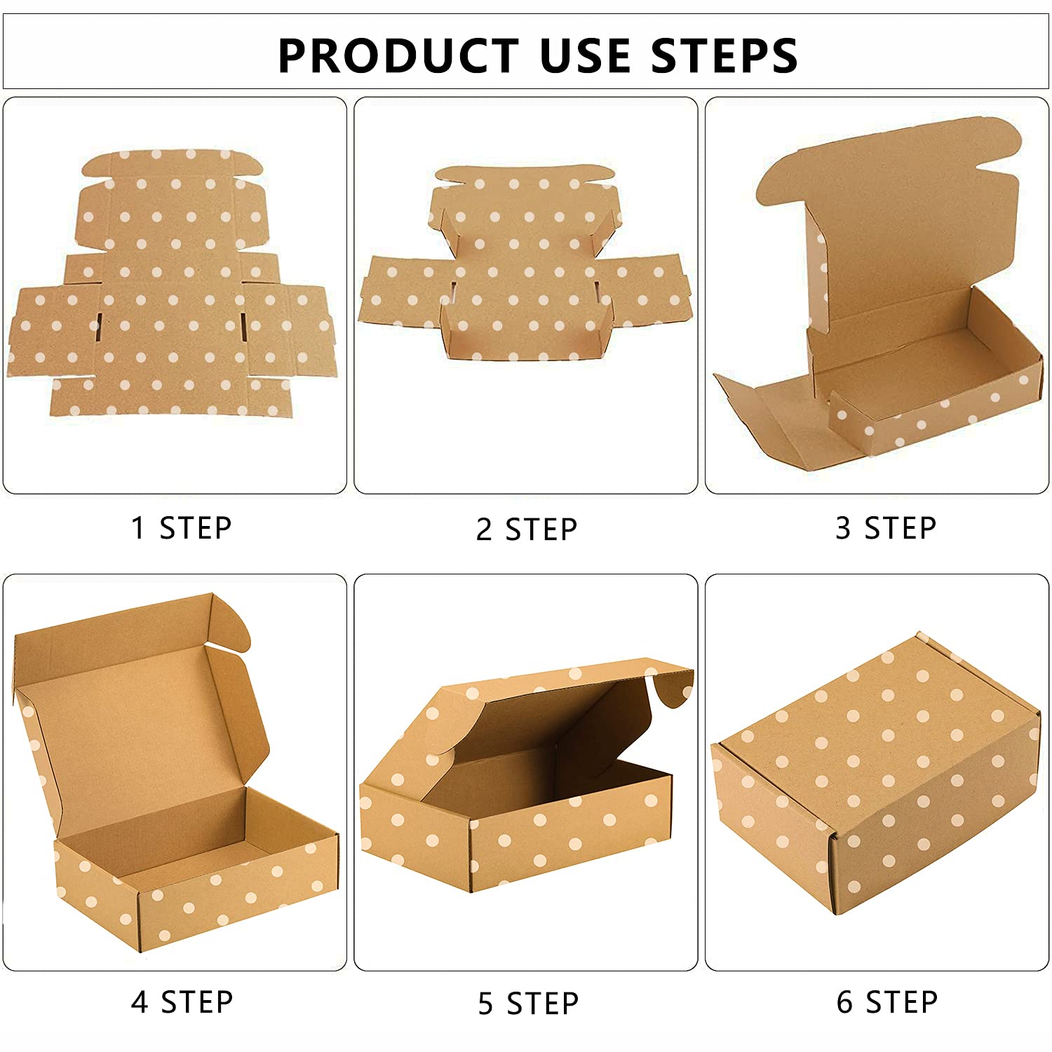 25 Pack Brown Corrugated Mailer Boxes 9x6x2