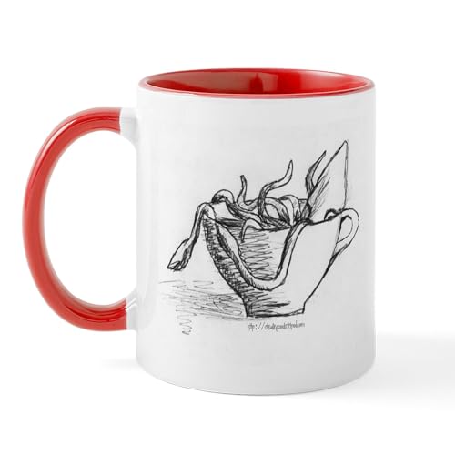 White/Red Inside - Squid Mug