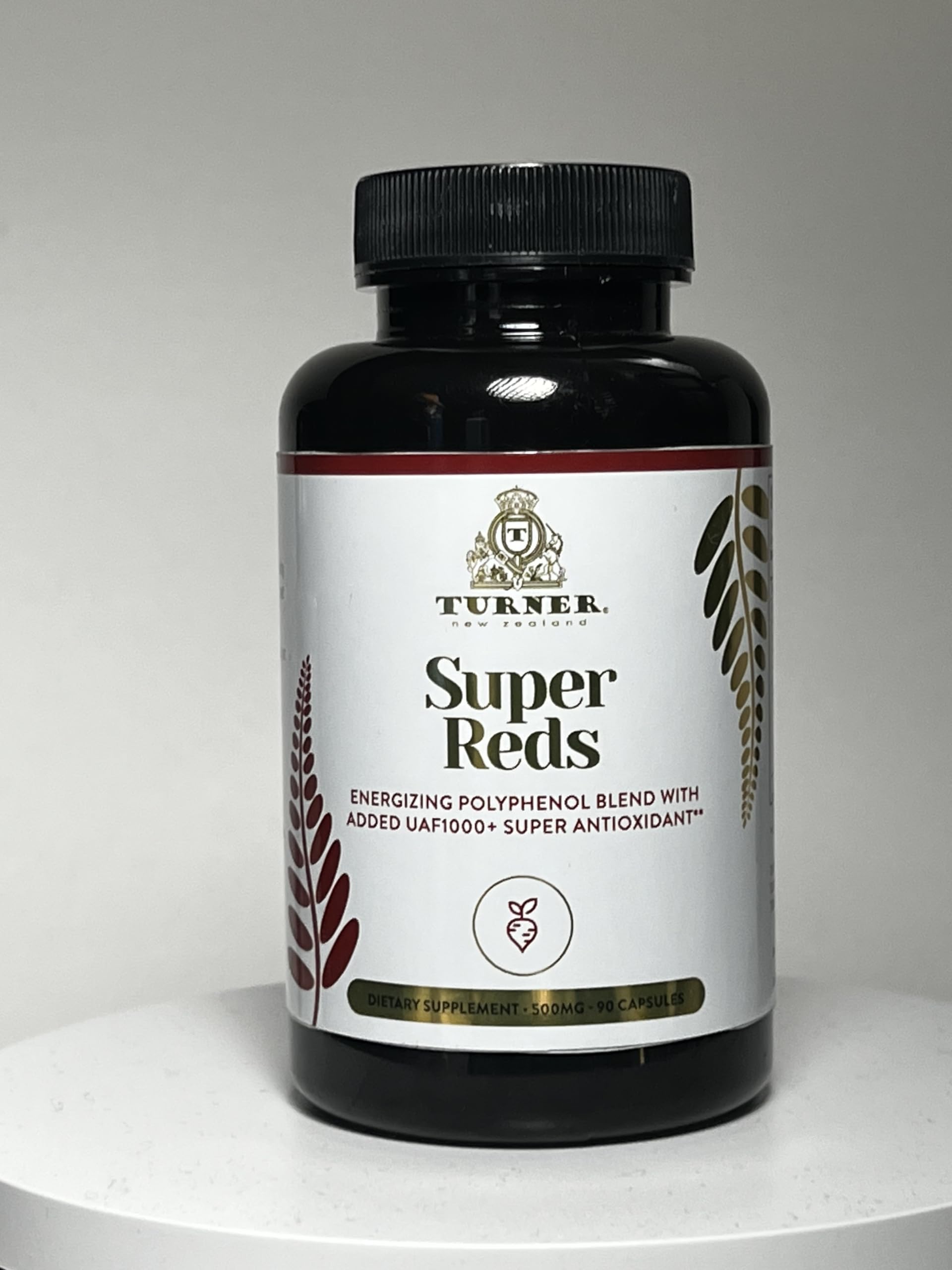 TURNER Super Reds Capsules - 270 Capsules (3 Bottles) | Premium Antioxidant Supplement for Energy & Immunity Support | Perfect for Active Lifestyles & Daily Wellness