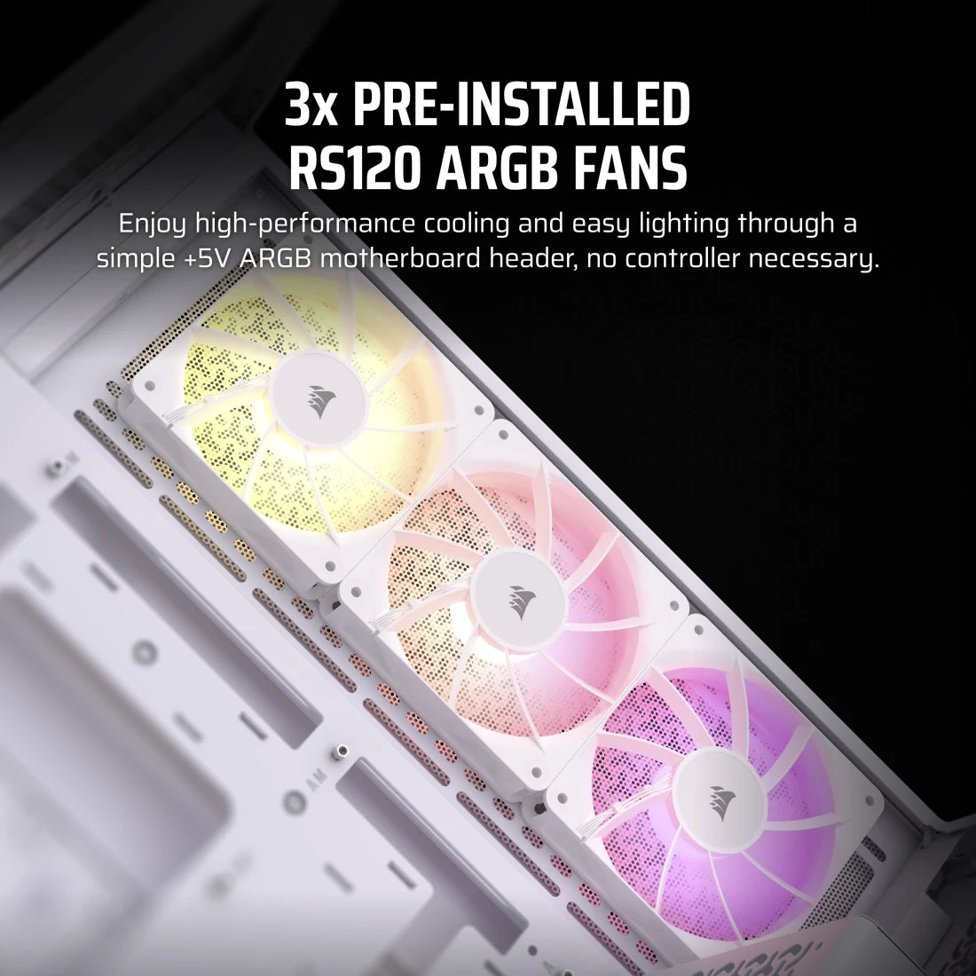 Corsair 3500X ARGB Tempered Glass Micro ATX Mid-Tower PC Case - White & Black Options | High Airflow Design for Gaming & Workstation Builds | Perfect for RGB Enthusiasts & Compact Setups