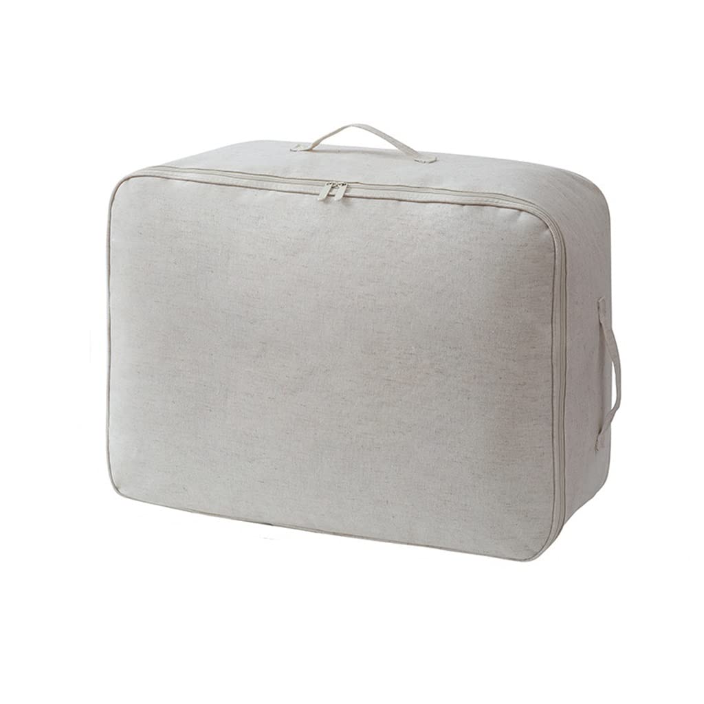 Large Waterproof Clothes Storage Bag - Thick Linen Foldable Organizer for Closet, Quilt, Pillow & Blanket | Perfect for Travel, Seasonal Storage & Home Organization (Color: A, Size: A)