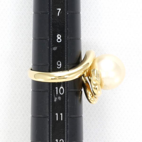 18K Yellow Gold South Sea Pearl Diamond Ring for Women - Elegant Bridal, Engagement & Wedding Jewelry Gift - Perfect for Anniversaries, Parties & Special Occasions
