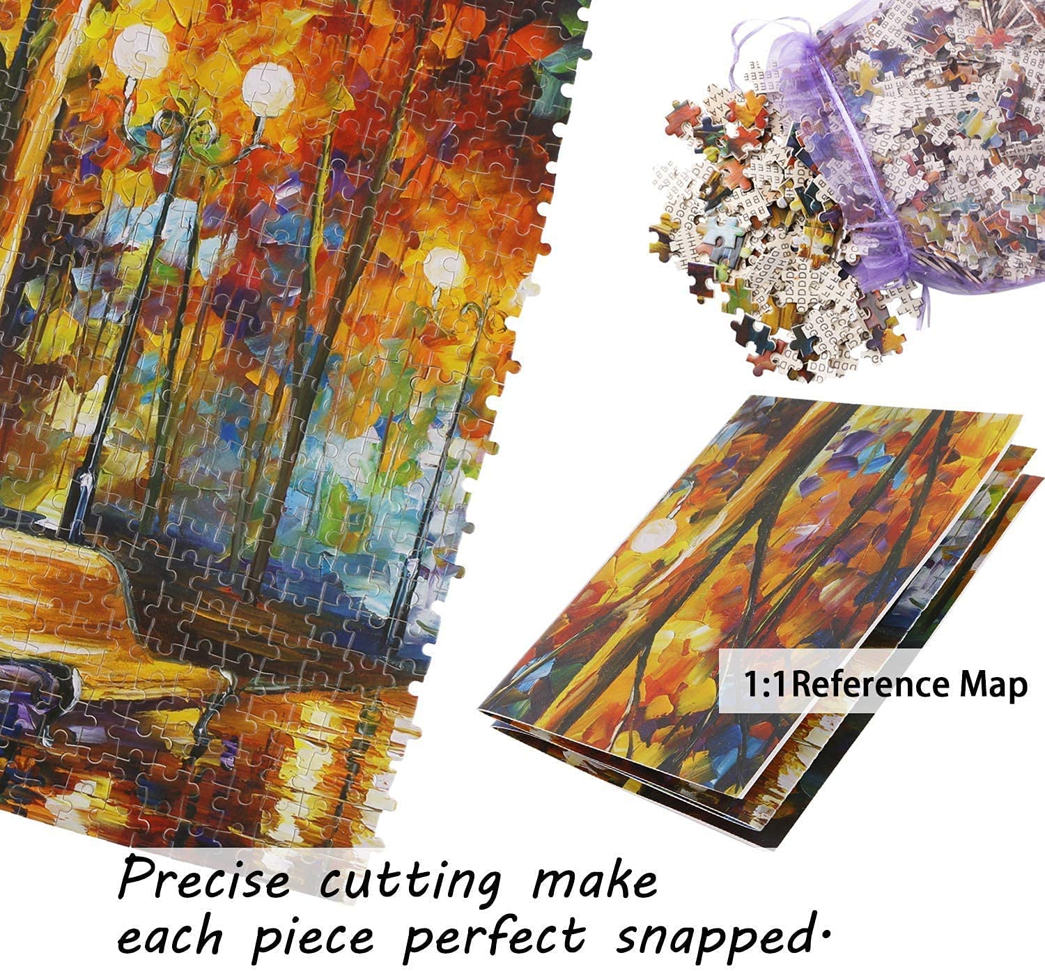 1000 Piece Jigsaw Puzzle for Adults - Hot Air Balloon & Fire Balloon Artwork - Challenging Large Puzzle Game for Teens & Adults - Perfect for Family Game Night, Stress Relief & Home Decor